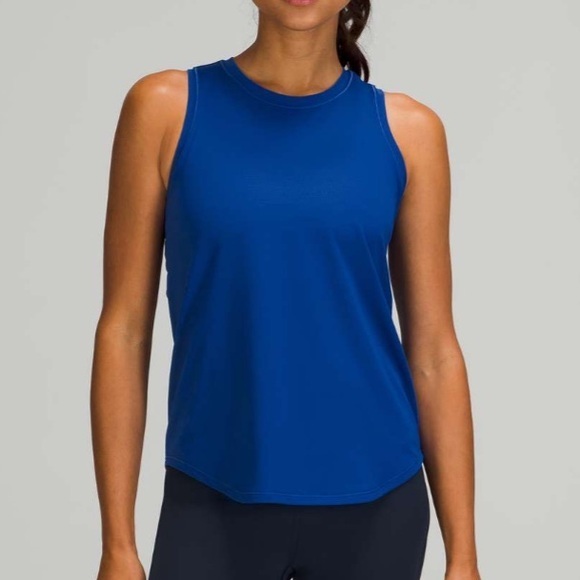 Lululemon High Neck Running and Training Tank Top - Sz 8 - Picture 1 of 5